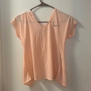 Nike activewear shirt, pink, open back, size XS women’s